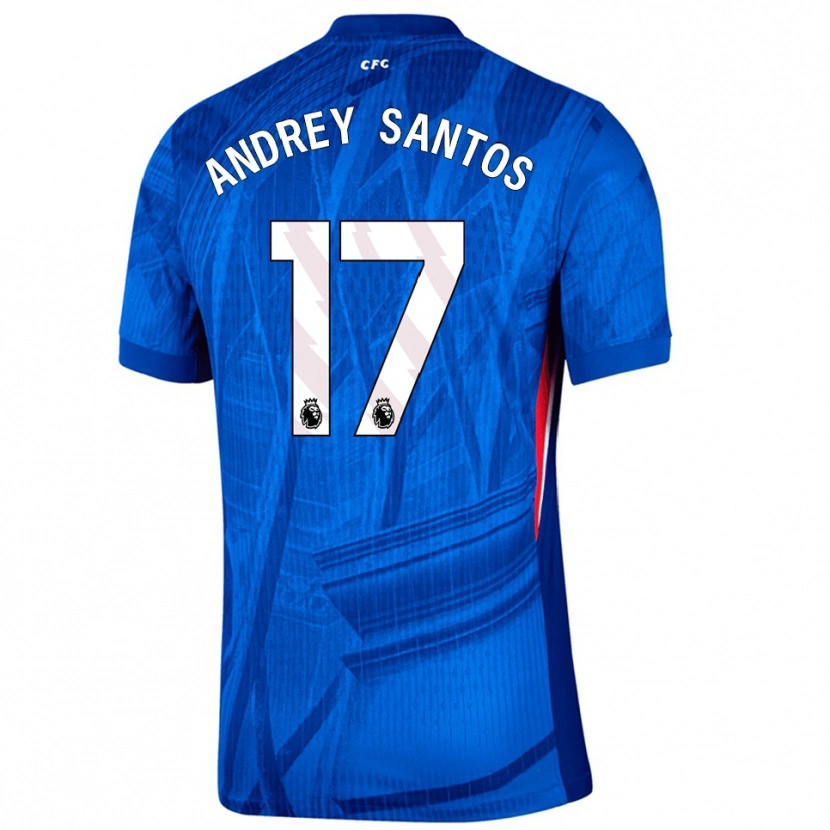 Danxen Dame Andrey Santos #17 Blå Hvit Hjemmetrøye Drakt Trøye 2025/26 Skjorter T-Skjorte