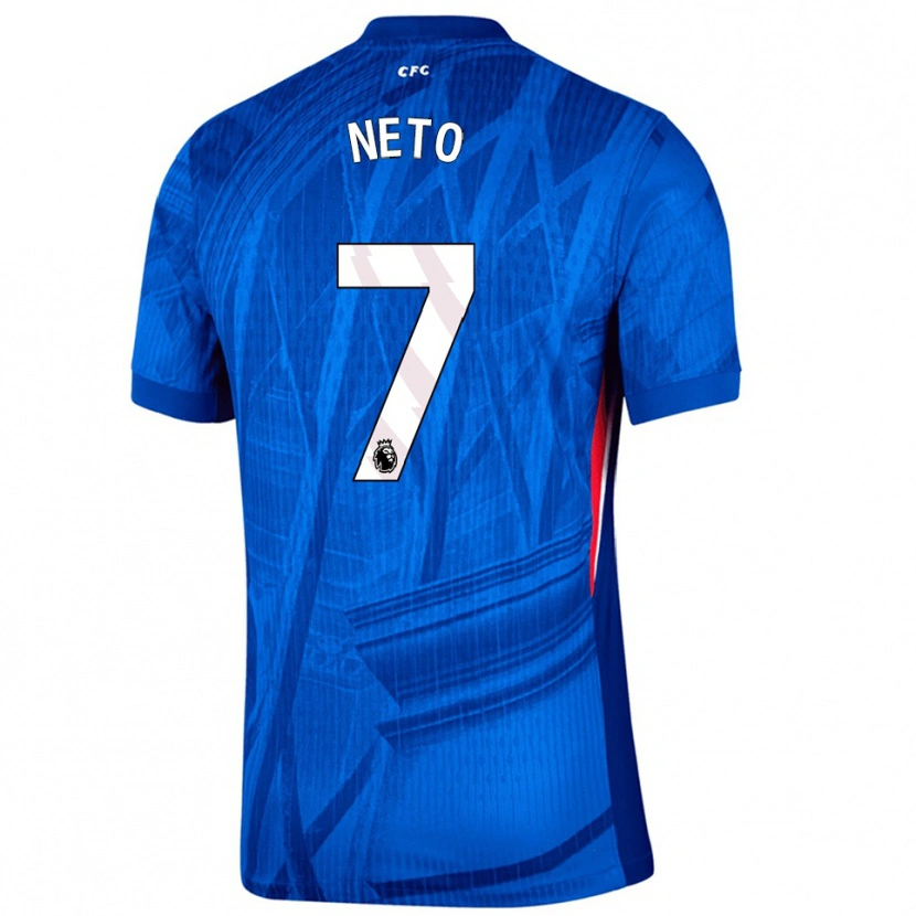 Danxen Dame Pedro Neto #7 Blå Hvit Hjemmetrøye Drakt Trøye 2025/26 Skjorter T-Skjorte