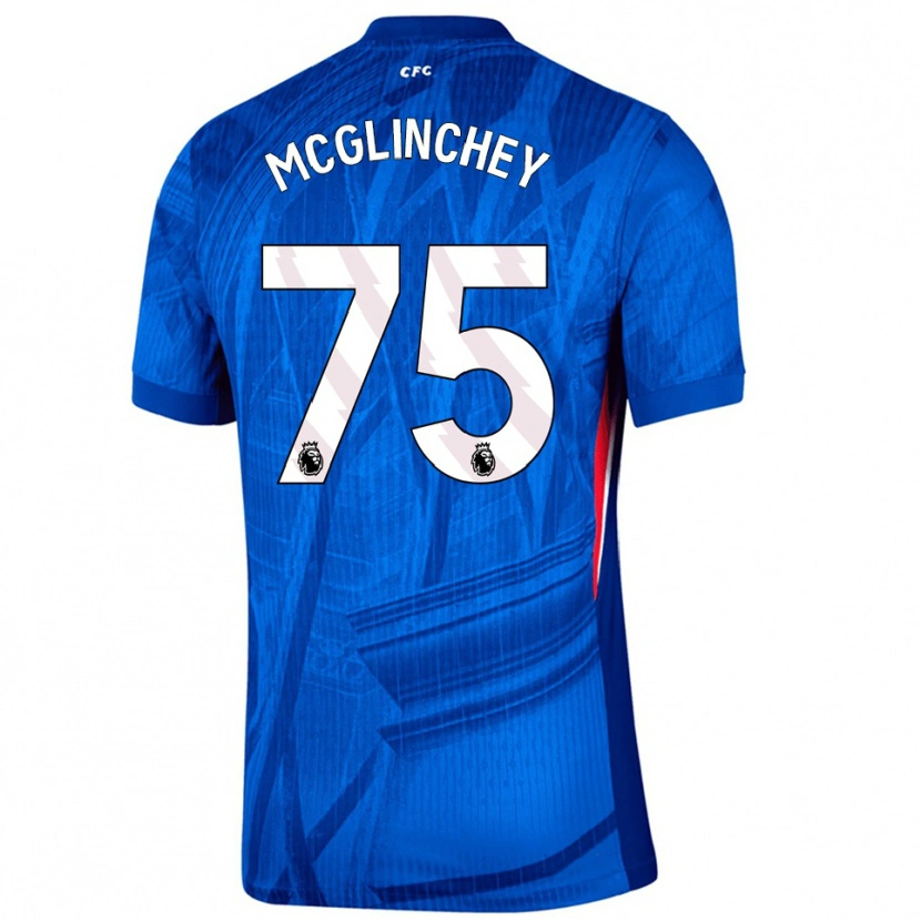 Danxen Dame Harry Mcglinchey #75 Blå Hvit Hjemmetrøye Drakt Trøye 2025/26 Skjorter T-Skjorte