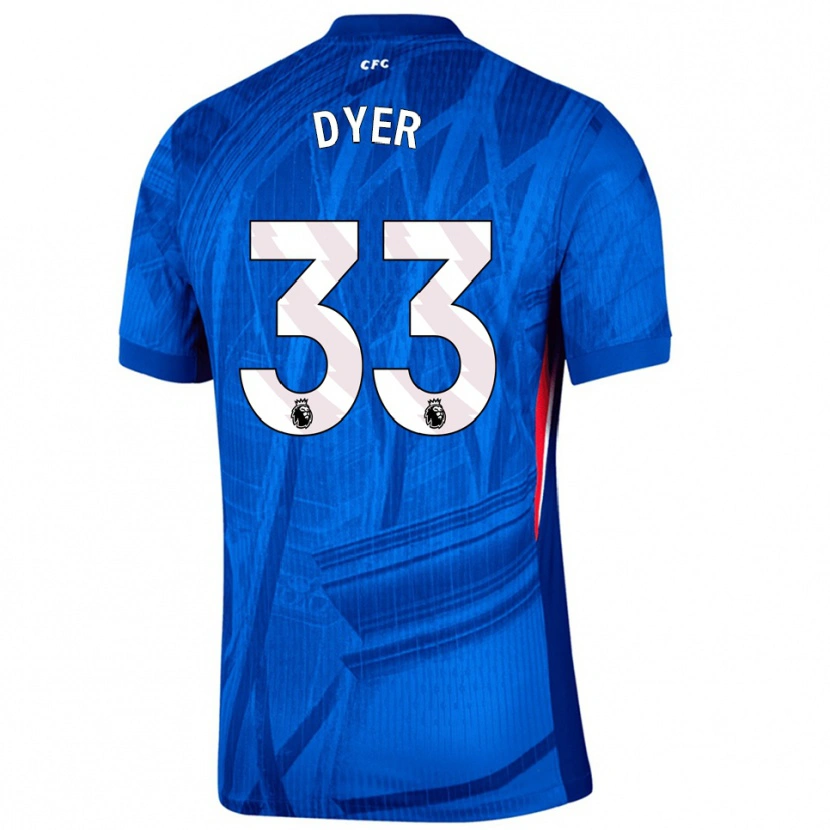 Danxen Dame Kiano Dyer #33 Blå Hvit Hjemmetrøye Drakt Trøye 2025/26 Skjorter T-Skjorte
