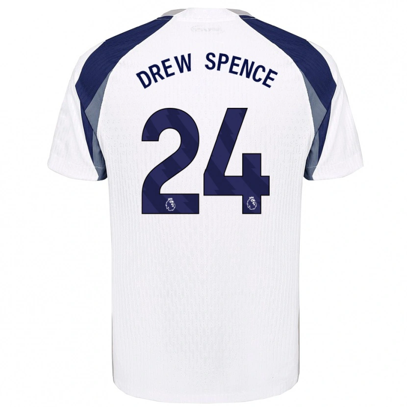 Danxen Dame Drew Spence #24 Hvit Marineblå Hjemmetrøye Drakt Trøye 2025/26 Skjorter T-Skjorte