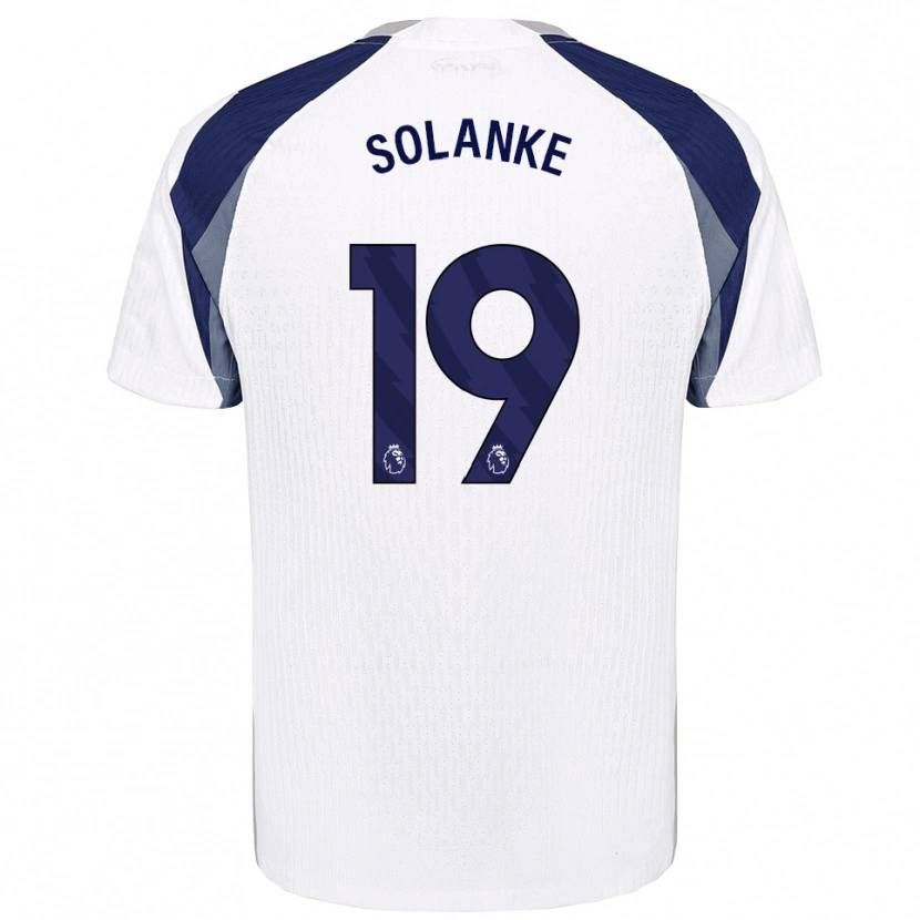 Danxen Dame Dominic Solanke #19 Hvit Marineblå Hjemmetrøye Drakt Trøye 2025/26 Skjorter T-Skjorte