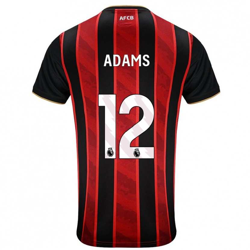 Danxen Dame Tyler Adams #12 Rød Svart Hjemmetrøye Drakt Trøye 2025/26 Skjorter T-Skjorte