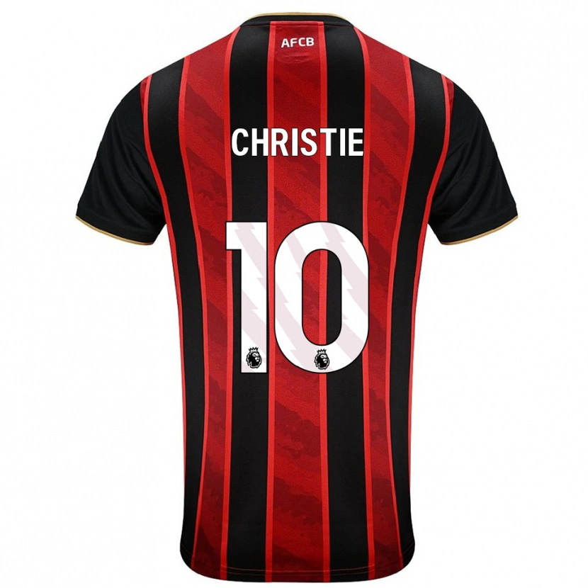 Danxen Dame Ryan Christie #10 Rød Svart Hjemmetrøye Drakt Trøye 2025/26 Skjorter T-Skjorte