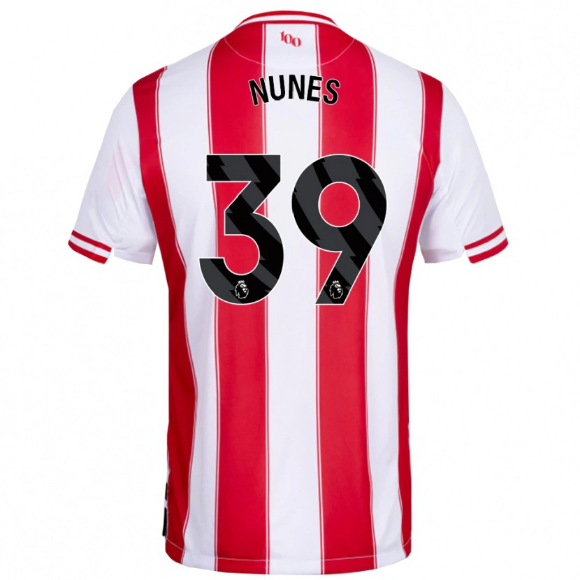 Danxen Dame Gustavo Nunes #39 Rød Hvit Hjemmetrøye Drakt Trøye 2025/26 Skjorter T-Skjorte