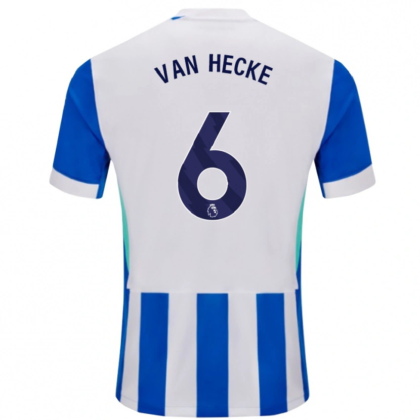 Danxen Dame Jan Paul Van Hecke #6 Blå Hvit Hjemmetrøye Drakt Trøye 2025/26 Skjorter T-Skjorte
