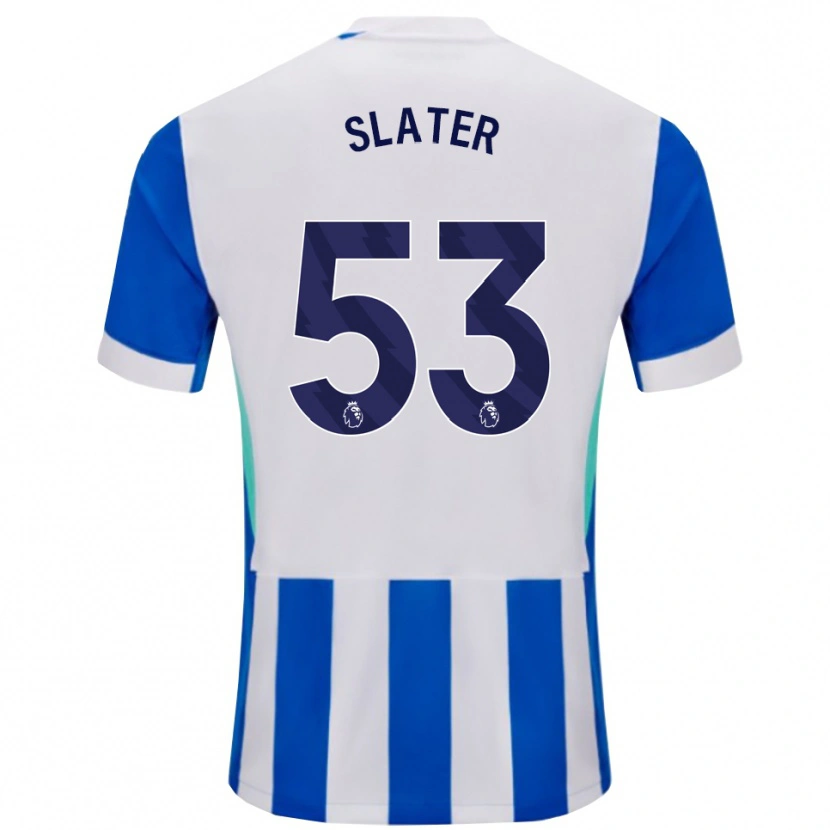 Danxen Dame Jacob Slater #53 Blå Hvit Hjemmetrøye Drakt Trøye 2025/26 Skjorter T-Skjorte