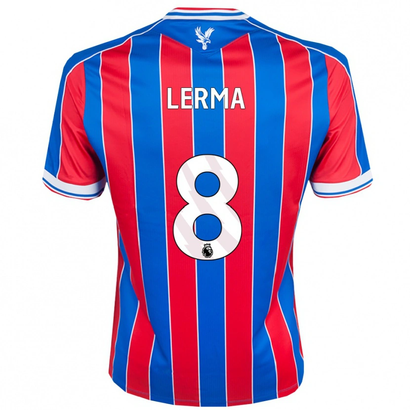 Danxen Dame Jefferson Lerma #8 Blå Rød Hvit Hjemmetrøye Drakt Trøye 2025/26 Skjorter T-Skjorte
