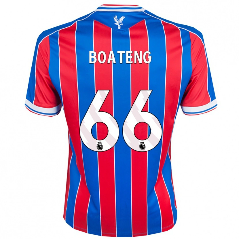 Danxen Dame David Boateng #66 Blå Rød Hvit Hjemmetrøye Drakt Trøye 2025/26 Skjorter T-Skjorte