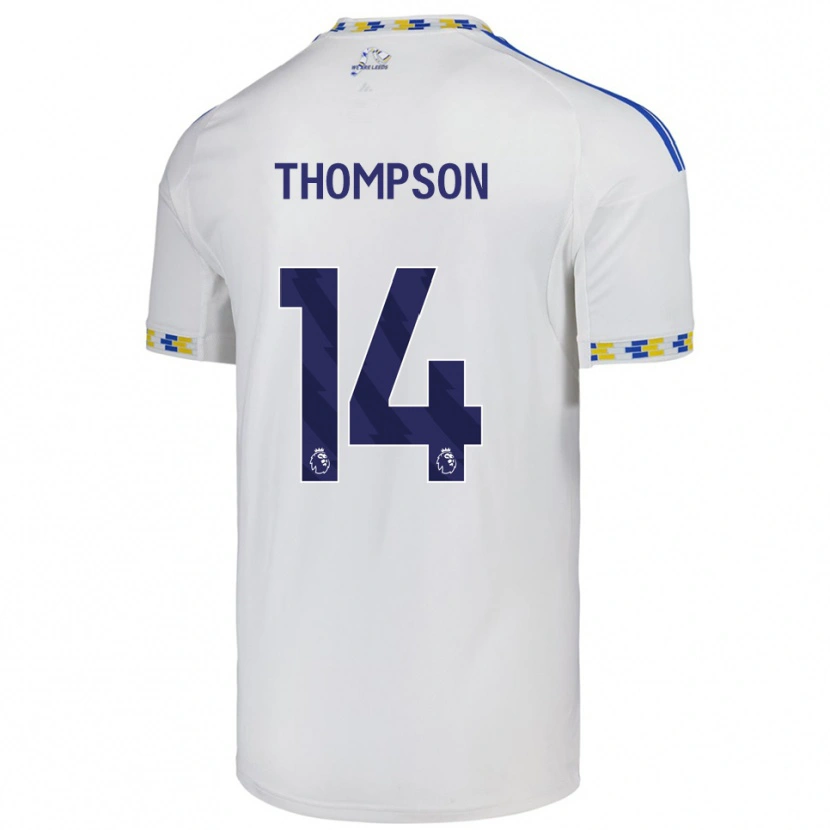 Danxen Dame Aiden Thompson #14 Hvit Blå Hjemmetrøye Drakt Trøye 2025/26 Skjorter T-Skjorte