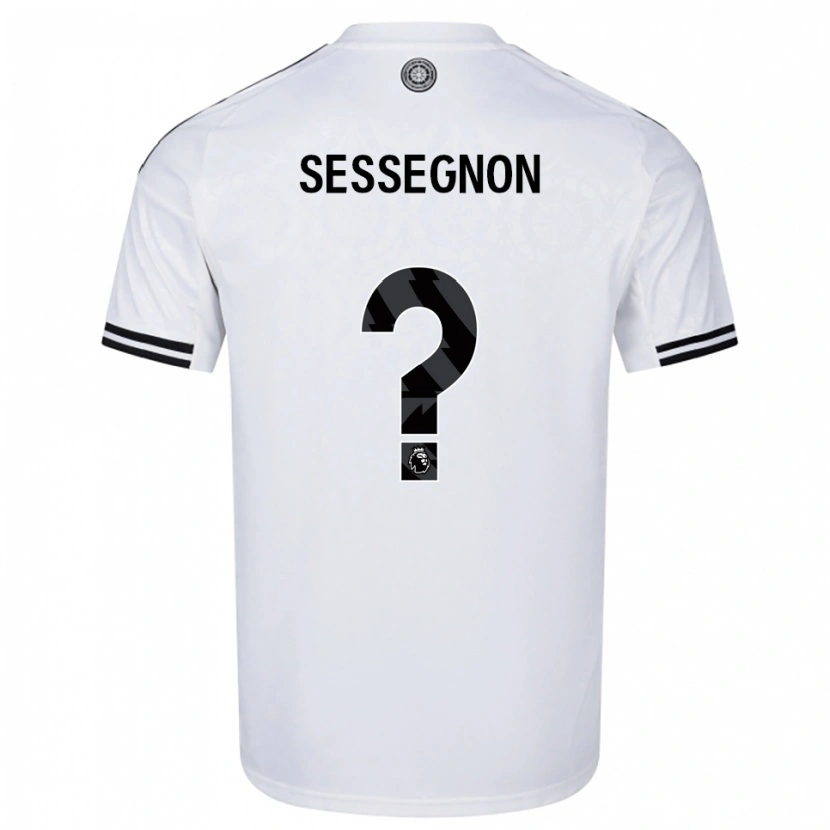 Danxen Dame Kayden Sessegnon #0 Hvit Svart Hjemmetrøye Drakt Trøye 2025/26 Skjorter T-Skjorte