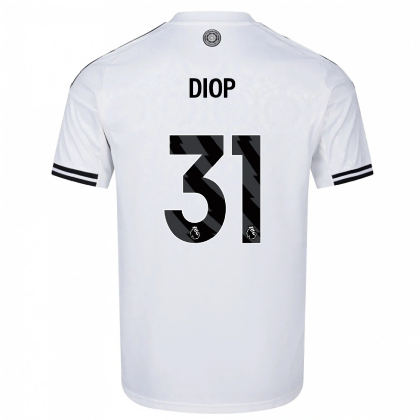 Danxen Dame Issa Diop #31 Hvit Svart Hjemmetrøye Drakt Trøye 2025/26 Skjorter T-Skjorte