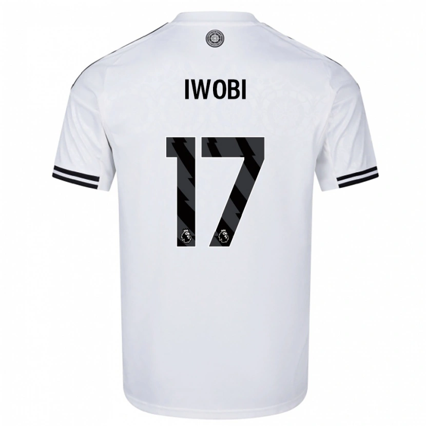 Danxen Dame Alex Iwobi #17 Hvit Svart Hjemmetrøye Drakt Trøye 2025/26 Skjorter T-Skjorte