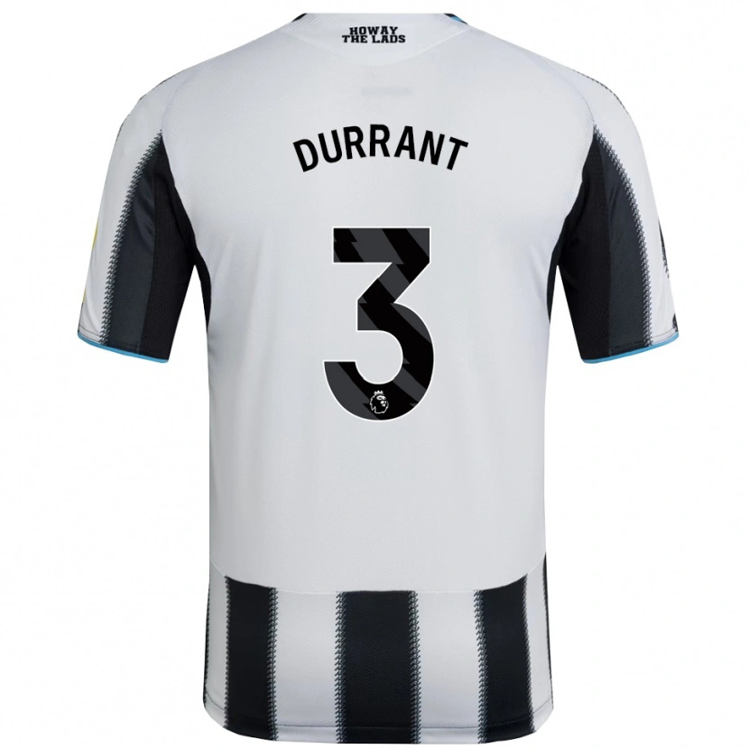 Danxen Dame Jake Durrant #3 Svart Hvit Hjemmetrøye Drakt Trøye 2025/26 Skjorter T-Skjorte