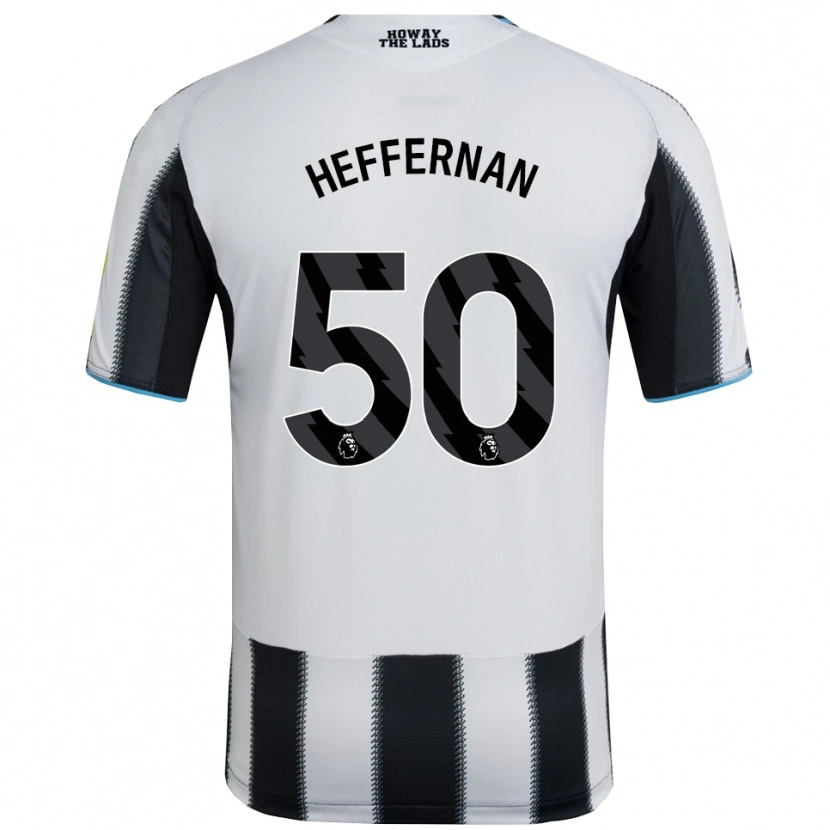 Danxen Dame Cathal Heffernan #50 Svart Hvit Hjemmetrøye Drakt Trøye 2025/26 Skjorter T-Skjorte
