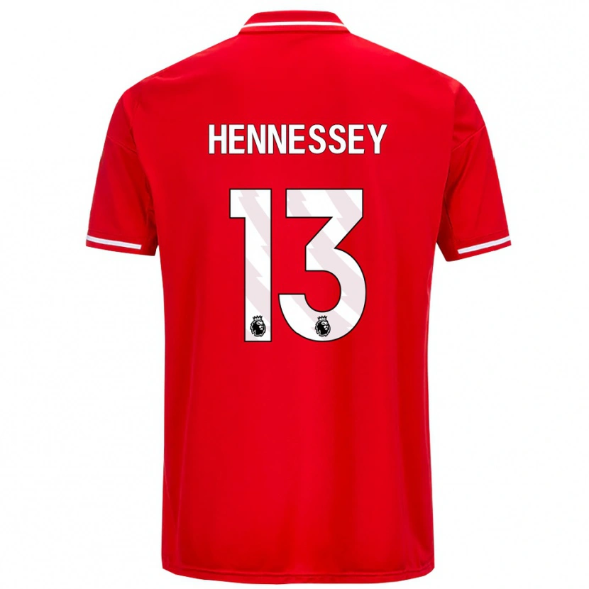 Danxen Dame Wayne Hennessey #13 Rød Hvit Hjemmetrøye Drakt Trøye 2025/26 Skjorter T-Skjorte