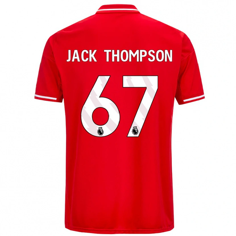 Danxen Dame Jack Thompson #67 Rød Hvit Hjemmetrøye Drakt Trøye 2025/26 Skjorter T-Skjorte