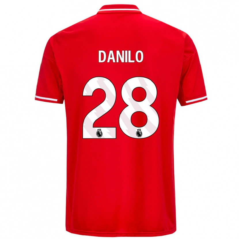 Danxen Dame Danilo #28 Rød Hvit Hjemmetrøye Drakt Trøye 2025/26 Skjorter T-Skjorte