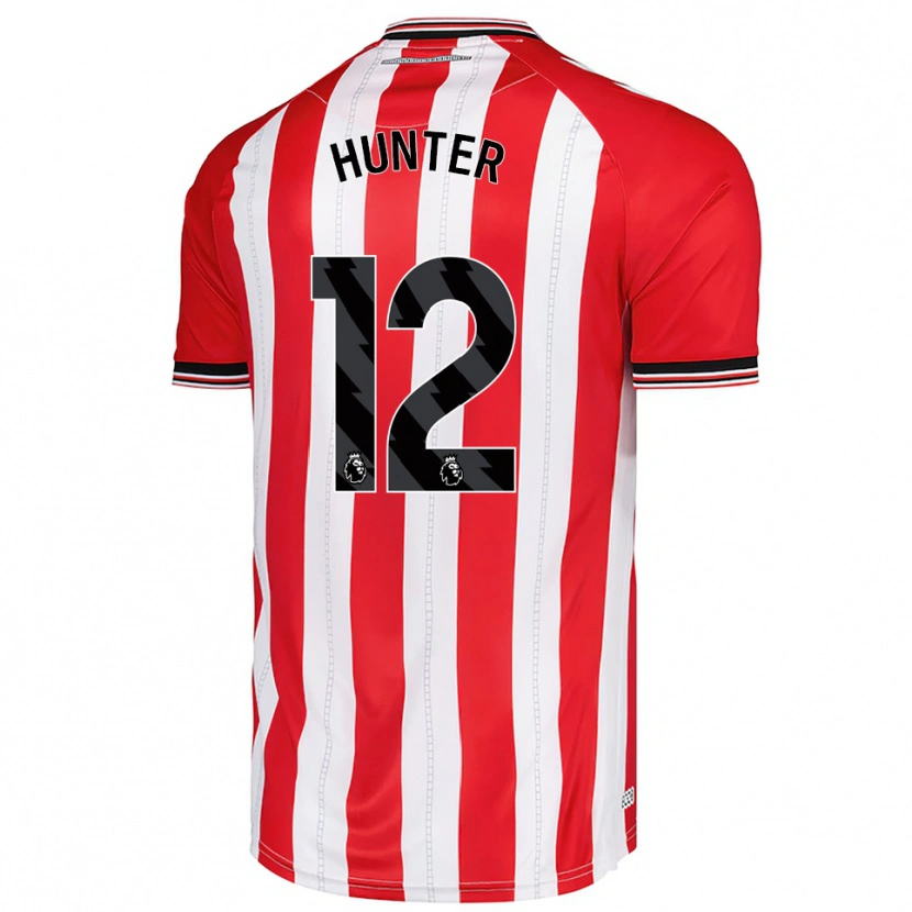 Danxen Dame Harry Hunter #12 Rød Hvit Hjemmetrøye Drakt Trøye 2025/26 Skjorter T-Skjorte
