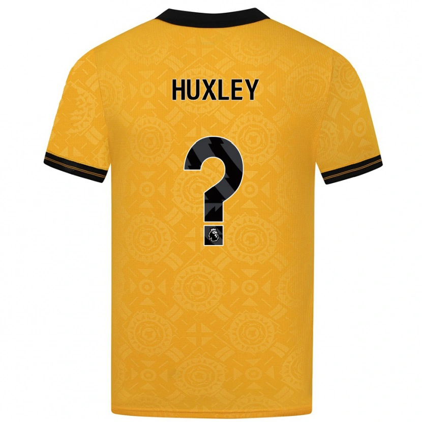 Danxen Dame Leon Huxley #0 Gul Svart Hjemmetrøye Drakt Trøye 2025/26 Skjorter T-Skjorte