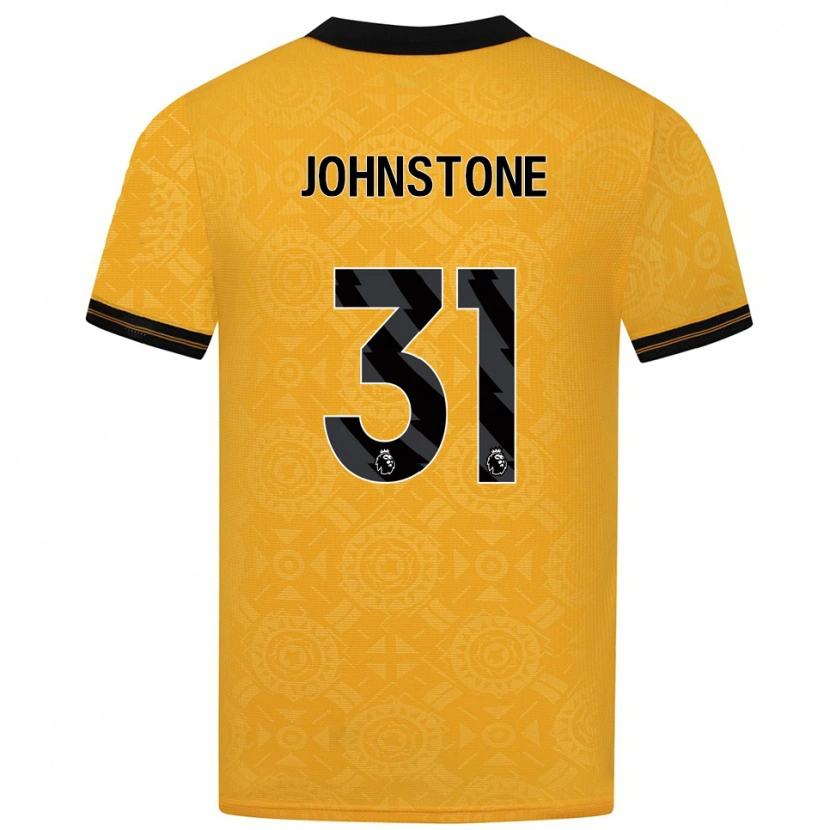 Danxen Dame Sam Johnstone #31 Gul Svart Hjemmetrøye Drakt Trøye 2025/26 Skjorter T-Skjorte