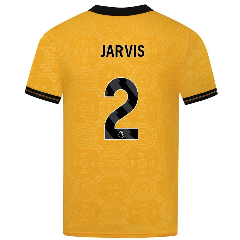Danxen Dame Ryan Jarvis #2 Gul Svart Hjemmetrøye Drakt Trøye 2025/26 Skjorter T-Skjorte