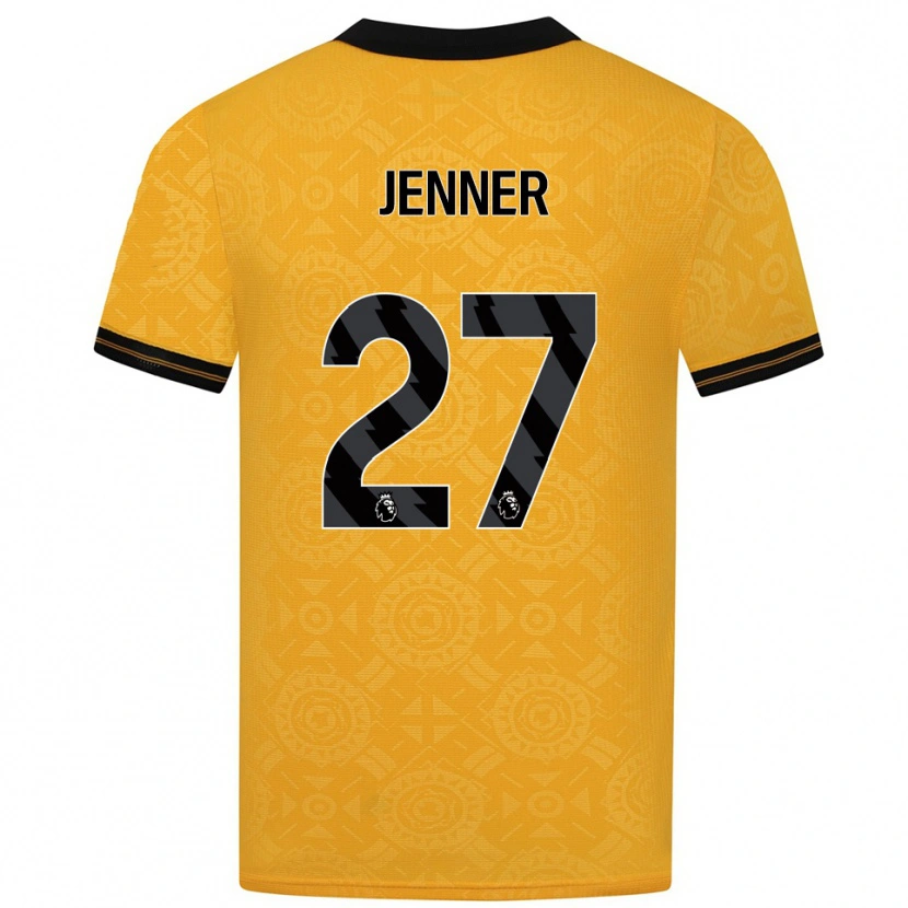 Danxen Dame Abbi Jenner #27 Gul Svart Hjemmetrøye Drakt Trøye 2025/26 Skjorter T-Skjorte