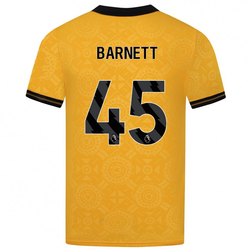 Danxen Dame Ty Barnett #45 Gul Svart Hjemmetrøye Drakt Trøye 2025/26 Skjorter T-Skjorte