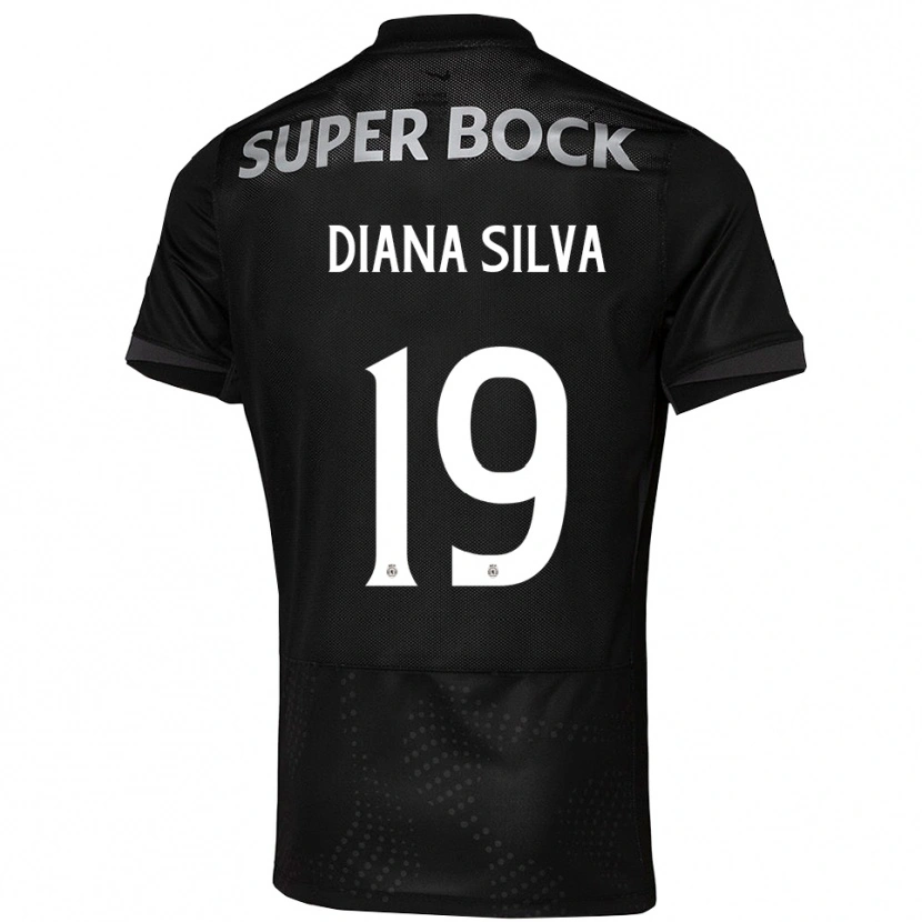 Danxen Dame Diana Micaela Abreu De Sousa E Silva #19 Svart Hvit Bortetrøye Drakt Trøye 2025/26 Skjorter T-Skjorte