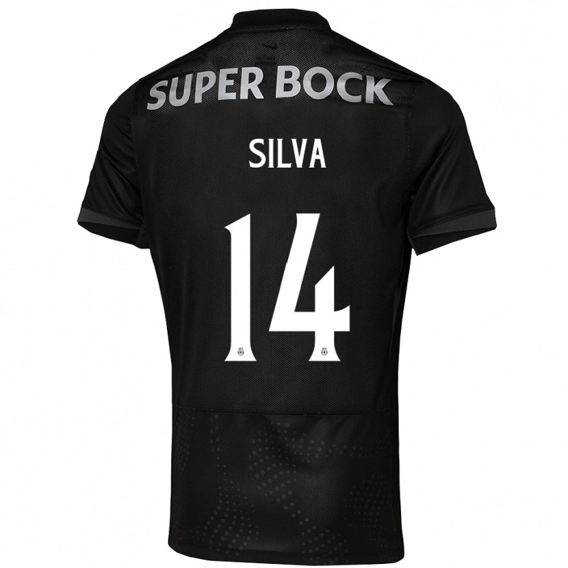 Danxen Dame Guilherme Silva #14 Svart Hvit Bortetrøye Drakt Trøye 2025/26 Skjorter T-Skjorte