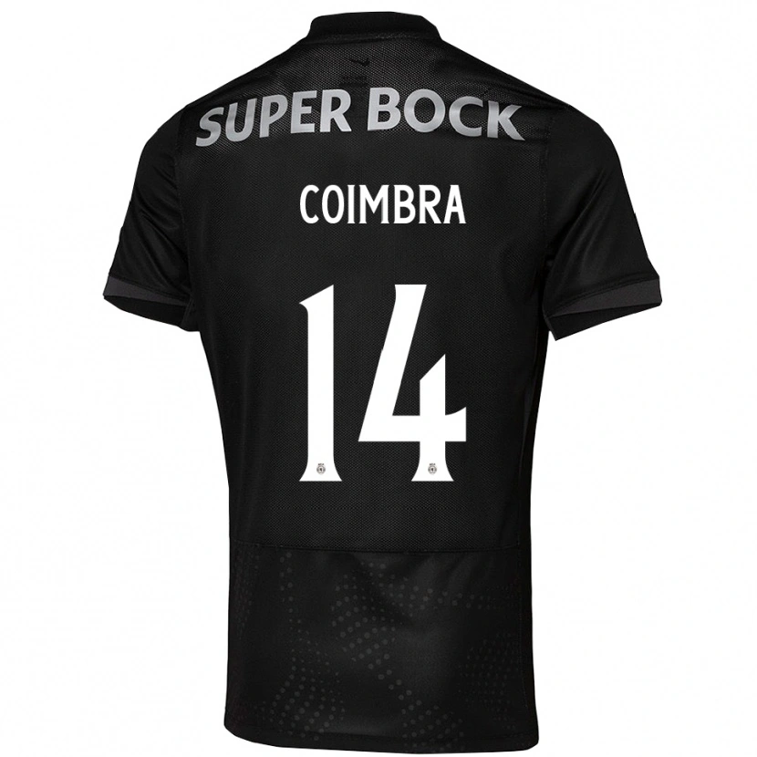 Danxen Dame Telmo Coimbra #14 Svart Hvit Bortetrøye Drakt Trøye 2025/26 Skjorter T-Skjorte