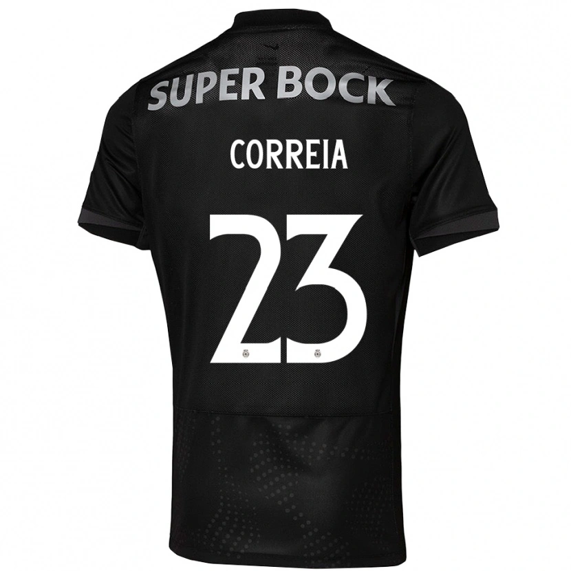 Danxen Dame Duarte Correia #23 Svart Hvit Bortetrøye Drakt Trøye 2025/26 Skjorter T-Skjorte