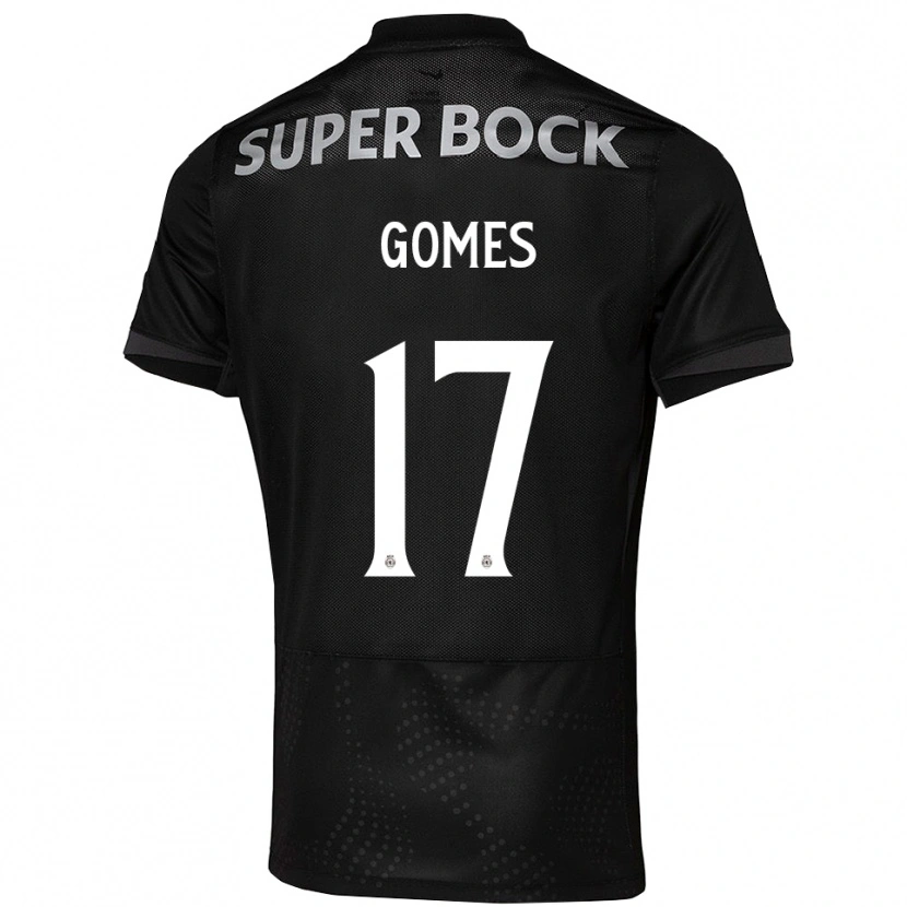 Danxen Dame Frederico Gomes #17 Svart Hvit Bortetrøye Drakt Trøye 2025/26 Skjorter T-Skjorte