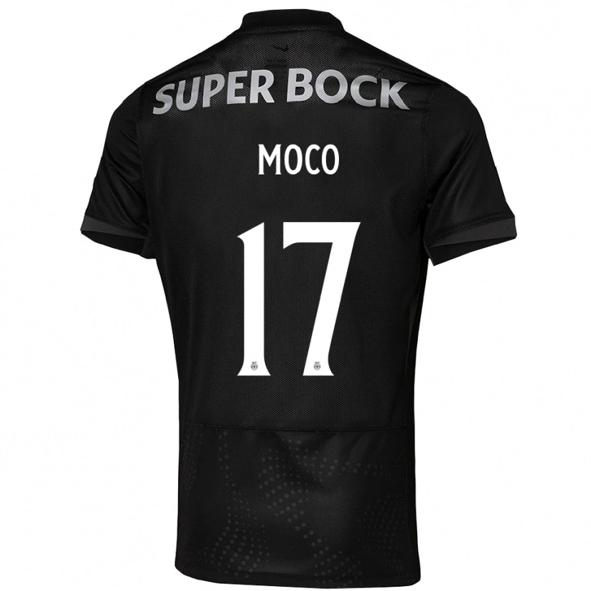 Danxen Dame Afonso Moço #17 Svart Hvit Bortetrøye Drakt Trøye 2025/26 Skjorter T-Skjorte