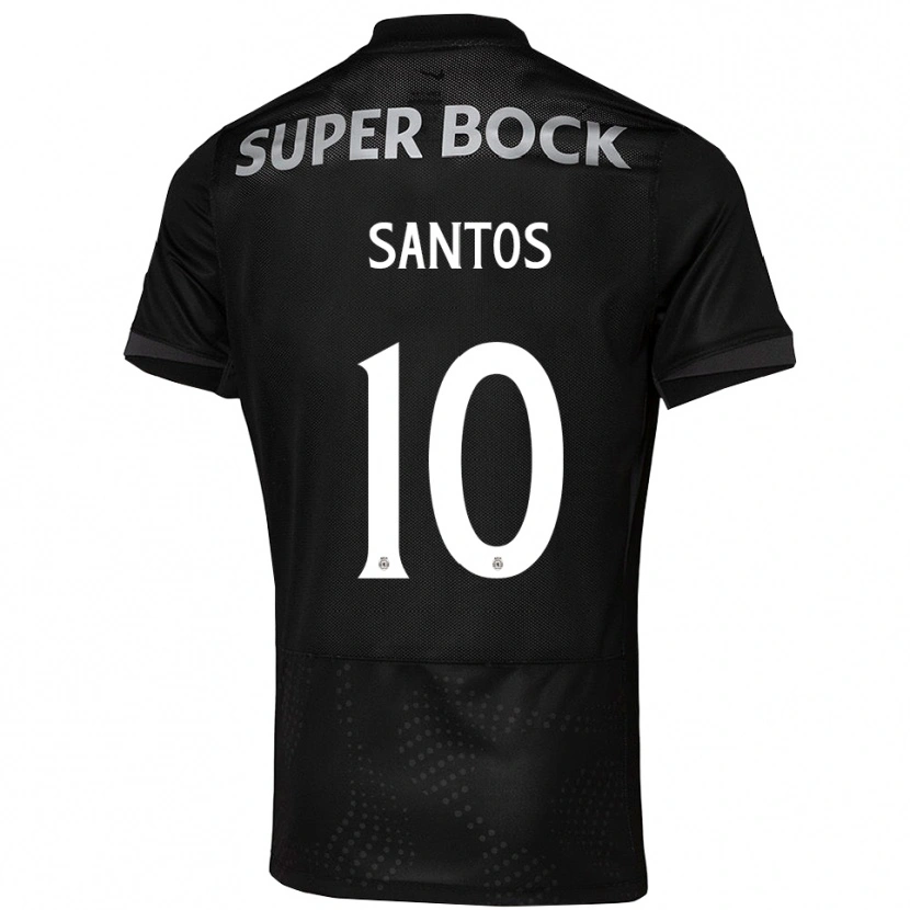 Danxen Dame Gui Santos #10 Svart Hvit Bortetrøye Drakt Trøye 2025/26 Skjorter T-Skjorte