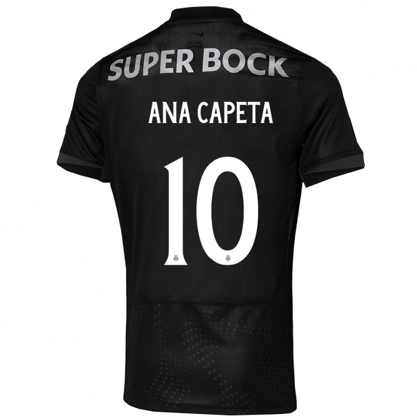 Danxen Dame Ana Capeta #10 Svart Hvit Bortetrøye Drakt Trøye 2025/26 Skjorter T-Skjorte