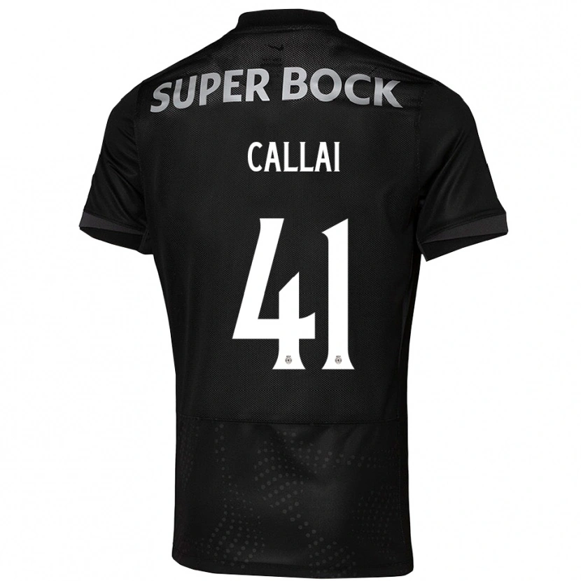 Danxen Dame Diego Callai #41 Svart Hvit Bortetrøye Drakt Trøye 2025/26 Skjorter T-Skjorte