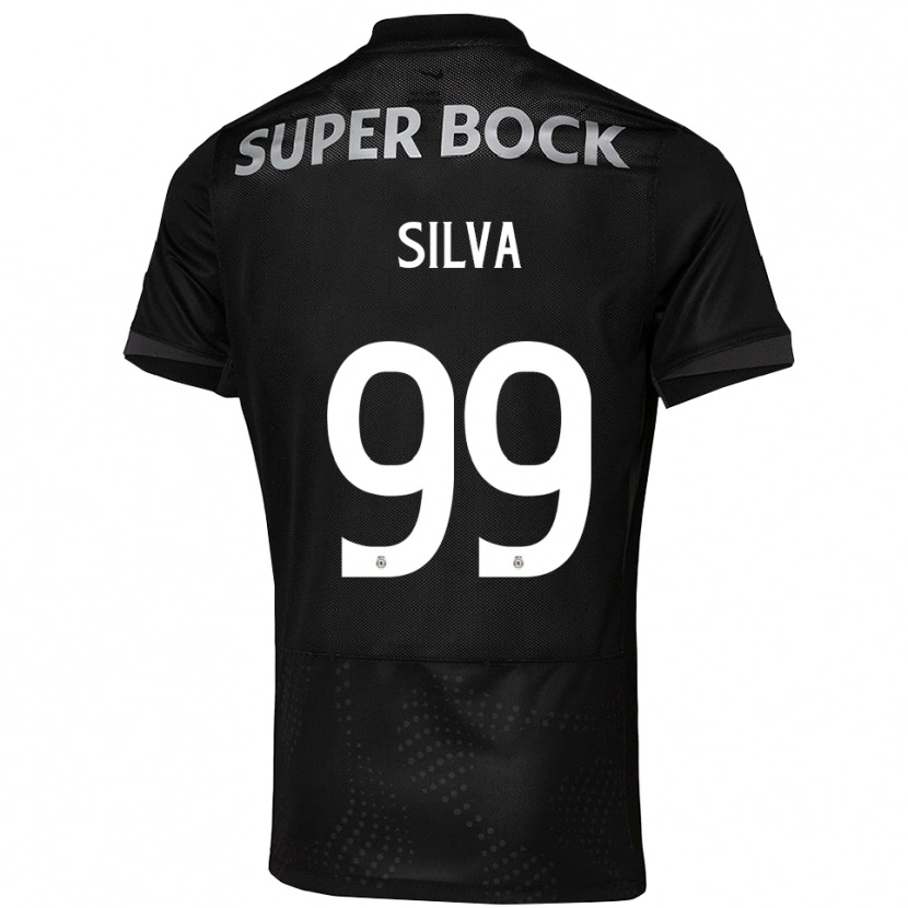 Danxen Dame Francisco Silva #99 Svart Hvit Bortetrøye Drakt Trøye 2025/26 Skjorter T-Skjorte