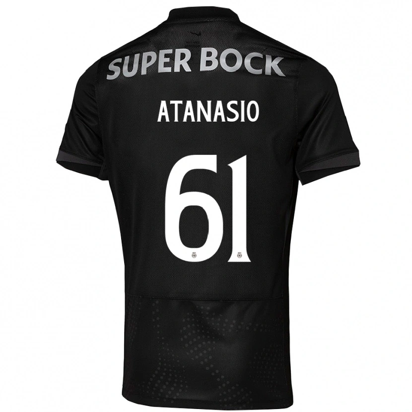 Danxen Dame Atanásio #61 Svart Hvit Bortetrøye Drakt Trøye 2025/26 Skjorter T-Skjorte