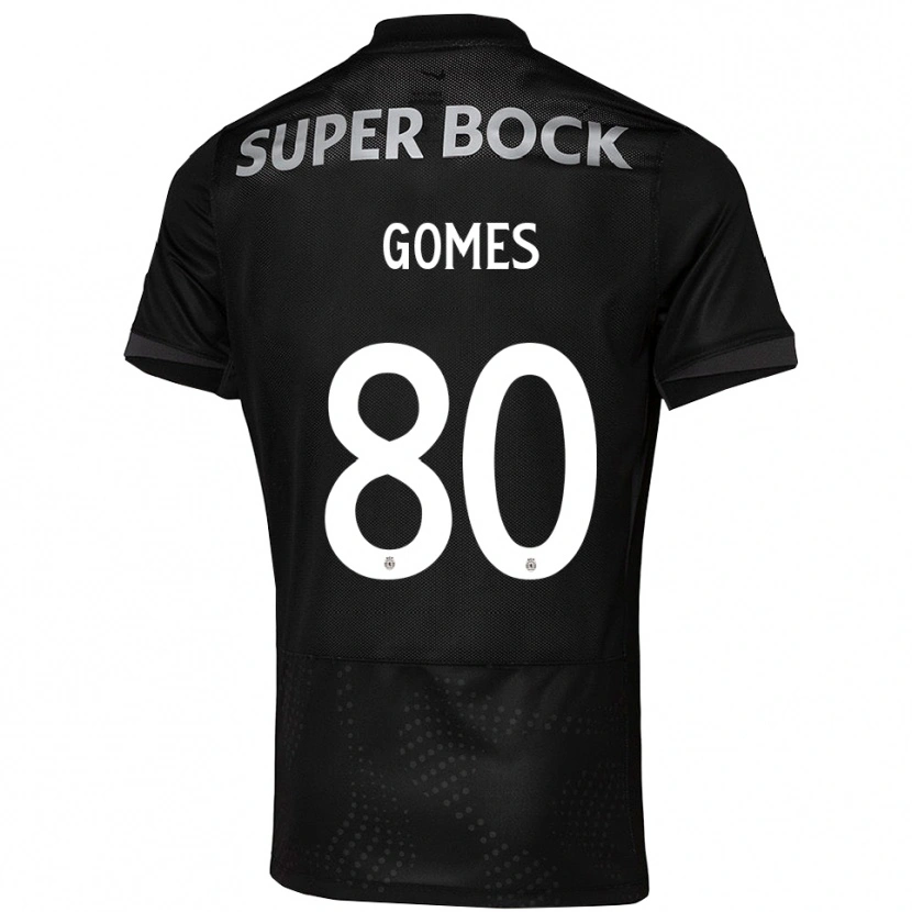 Danxen Dame Luís Gomes #80 Svart Hvit Bortetrøye Drakt Trøye 2025/26 Skjorter T-Skjorte