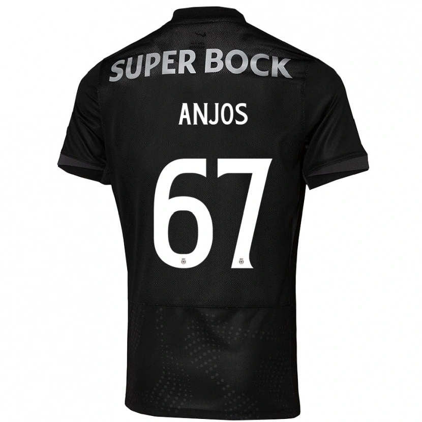Danxen Dame Lucas Anjos #67 Svart Hvit Bortetrøye Drakt Trøye 2025/26 Skjorter T-Skjorte