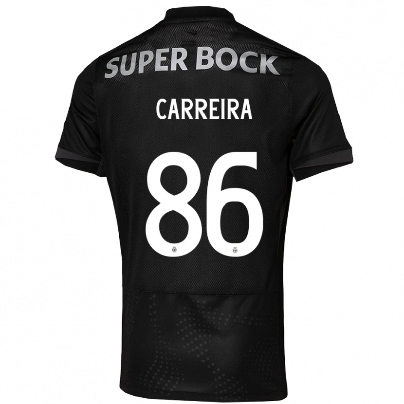 Danxen Dame Eva Carreira #86 Svart Hvit Bortetrøye Drakt Trøye 2025/26 Skjorter T-Skjorte