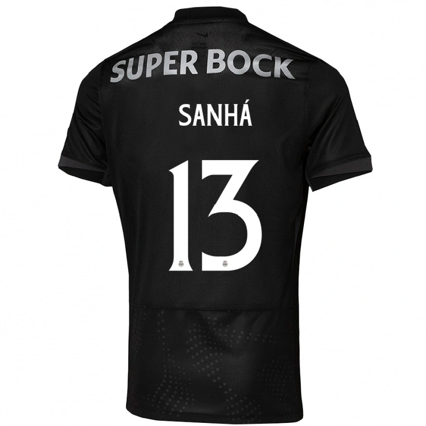Danxen Dame Micael Sanhá #13 Svart Hvit Bortetrøye Drakt Trøye 2025/26 Skjorter T-Skjorte