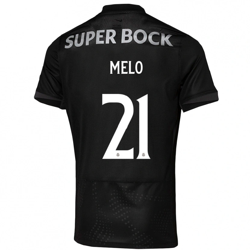 Danxen Dame Gabriel Melo #21 Svart Hvit Bortetrøye Drakt Trøye 2025/26 Skjorter T-Skjorte