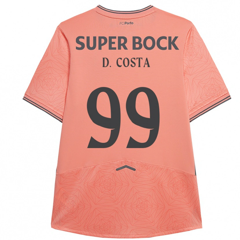 Danxen Dame Diogo Costa #99 Rosa Marineblå Bortetrøye Drakt Trøye 2025/26 Skjorter T-Skjorte