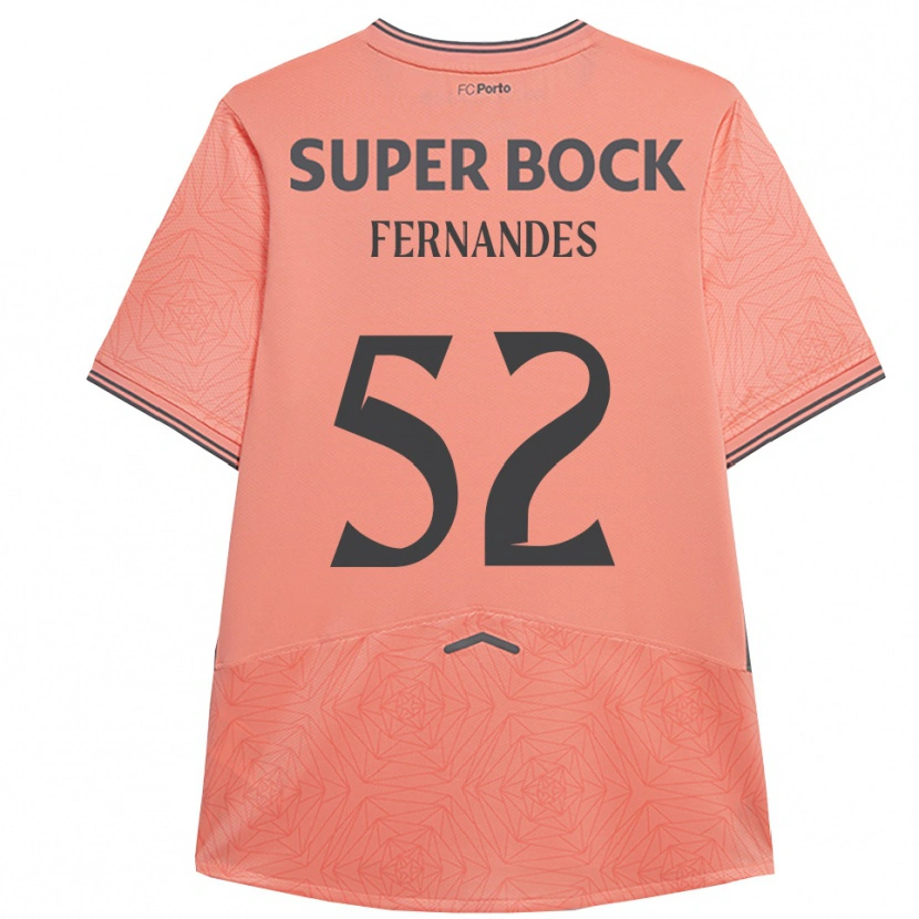 Danxen Dame Martim Fernandes #52 Rosa Marineblå Bortetrøye Drakt Trøye 2025/26 Skjorter T-Skjorte