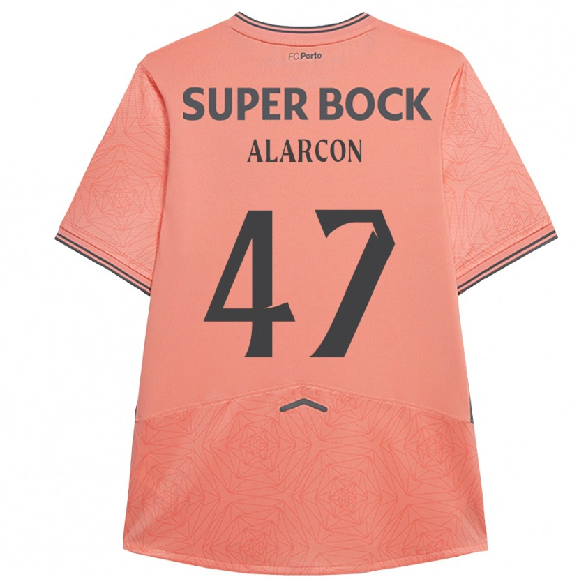 Danxen Dame Ángel Alarcón #47 Rosa Marineblå Bortetrøye Drakt Trøye 2025/26 Skjorter T-Skjorte