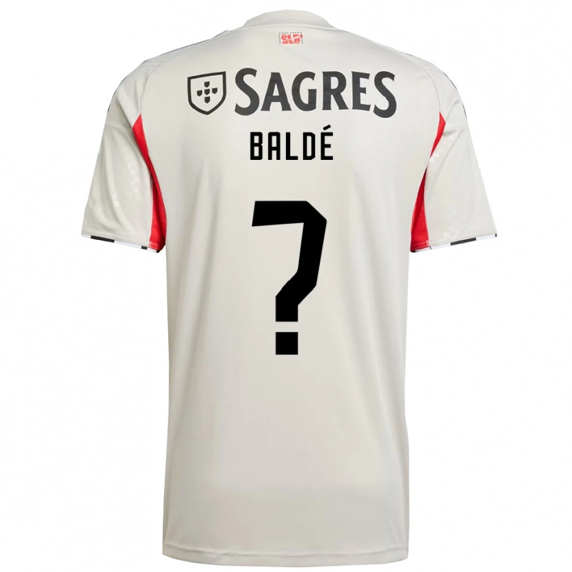 Danxen Dame Afonso Baldé #0 Off White Rød Bortetrøye Drakt Trøye 2025/26 Skjorter T-Skjorte