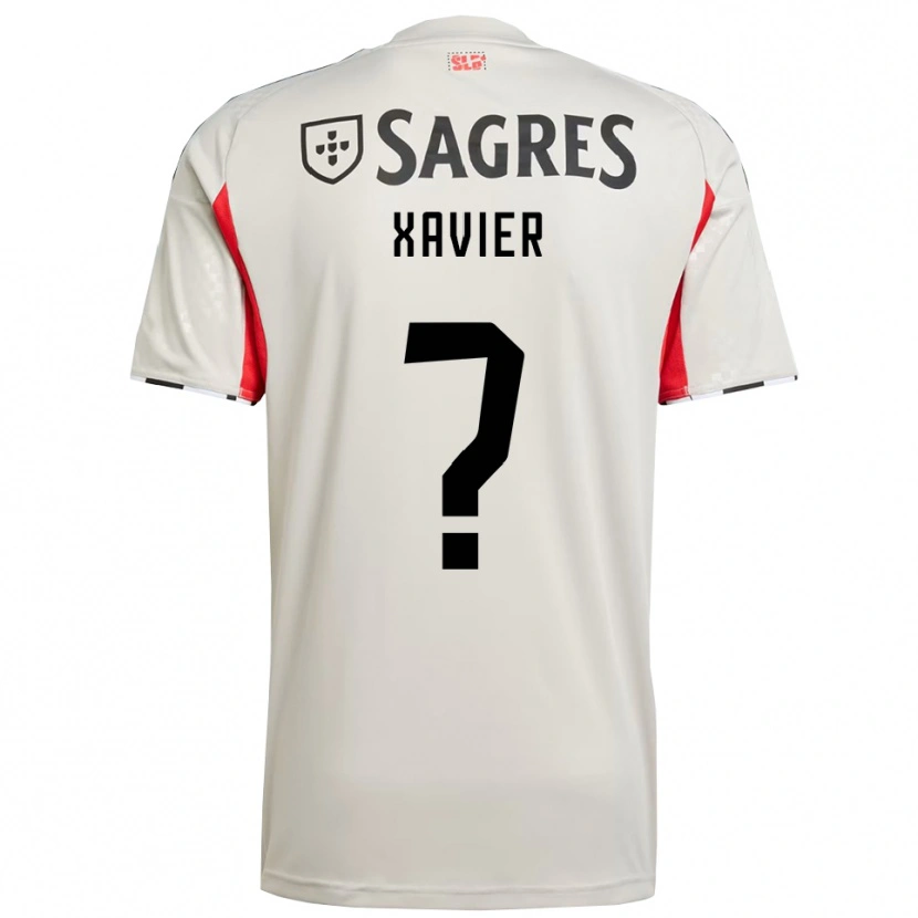 Danxen Dame Luiz Xavier #0 Off White Rød Bortetrøye Drakt Trøye 2025/26 Skjorter T-Skjorte