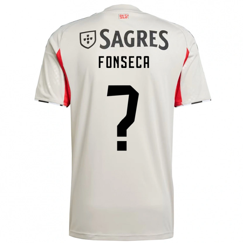 Danxen Dame Benjamim Fonseca #0 Off White Rød Bortetrøye Drakt Trøye 2025/26 Skjorter T-Skjorte